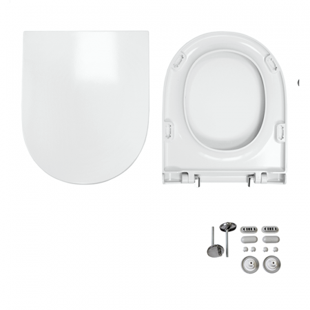 Унитаз подвесной Sanita Luxe Best DM BSTSLWH0104 белый с сиденьем микролифт